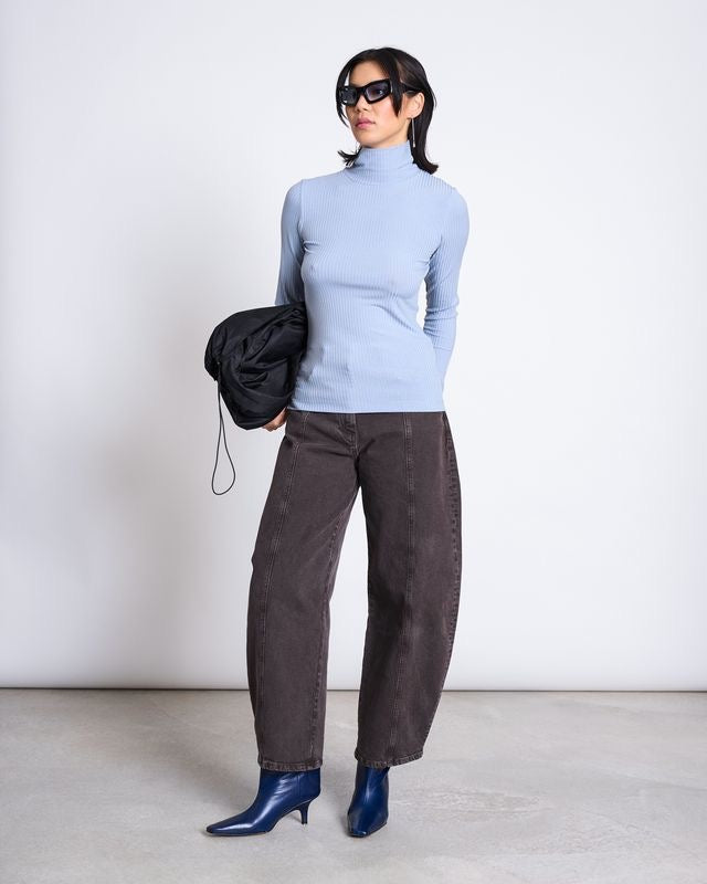 JAN|N JUNE MIO Turtleneck, mid blue