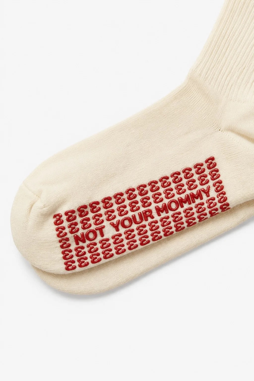 NOT YOUR MOMMY PILATES MILF Socken, creme