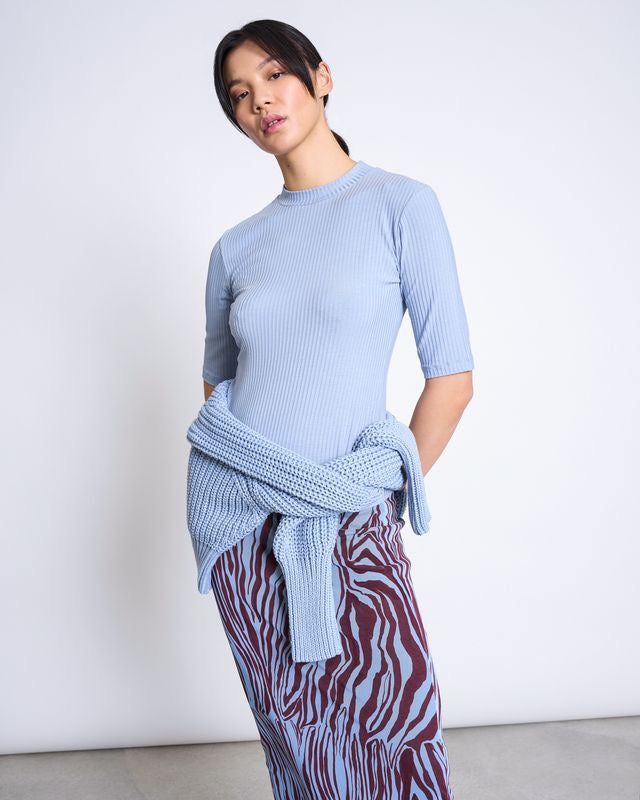 JAN|N JUNE NINA T-Shirt, mid blue