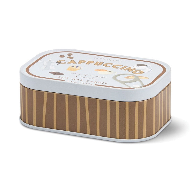 PADDYWAX BISTRO CAPPUCCINO Tin Candle, chocolate & cherry