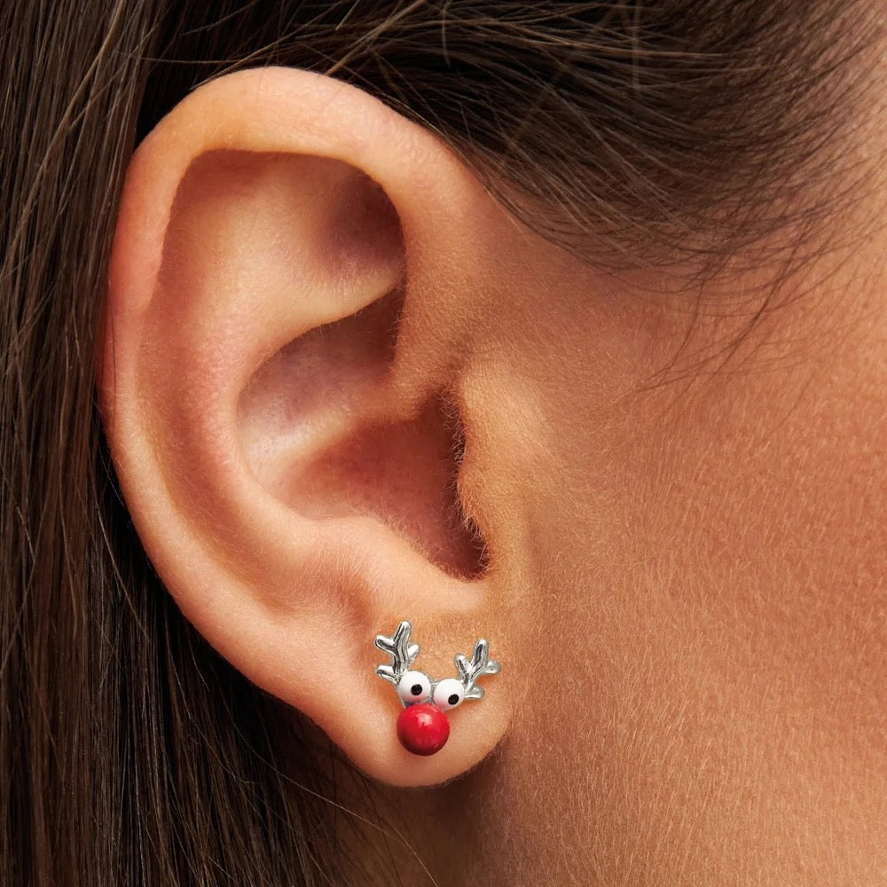 LULU COPENHAGEN RUDOLPH Ohrstecker, silber