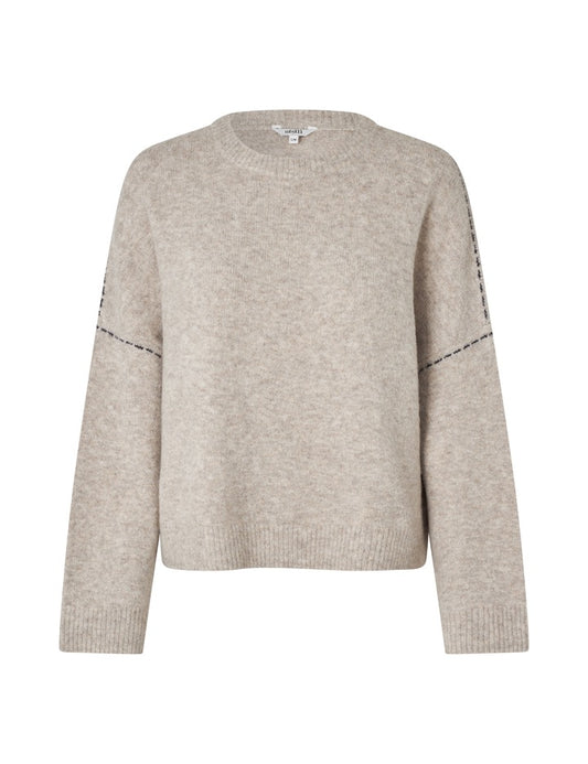 MBYM GILDAR Pullover, taupe navy