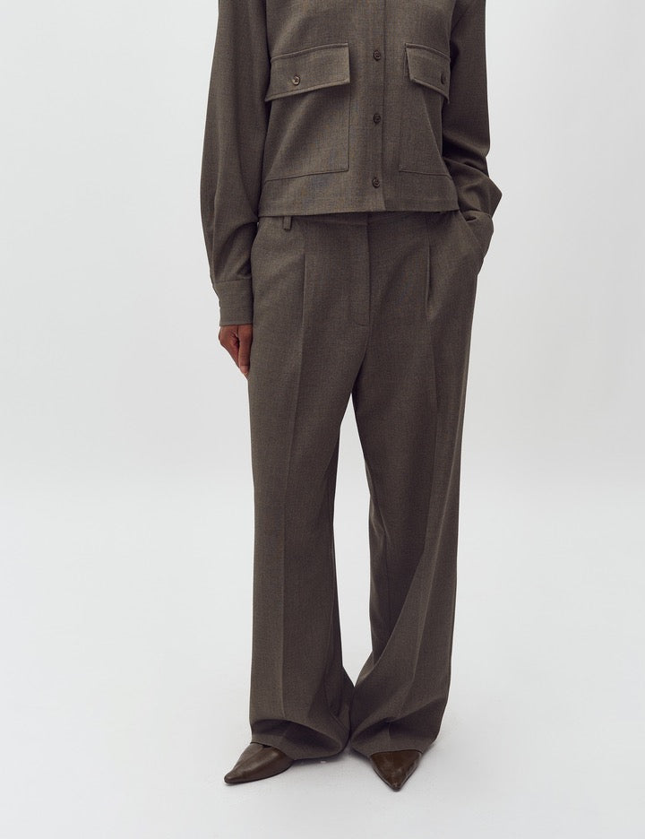MBYM CRISTIANA Hose, deep greem melange