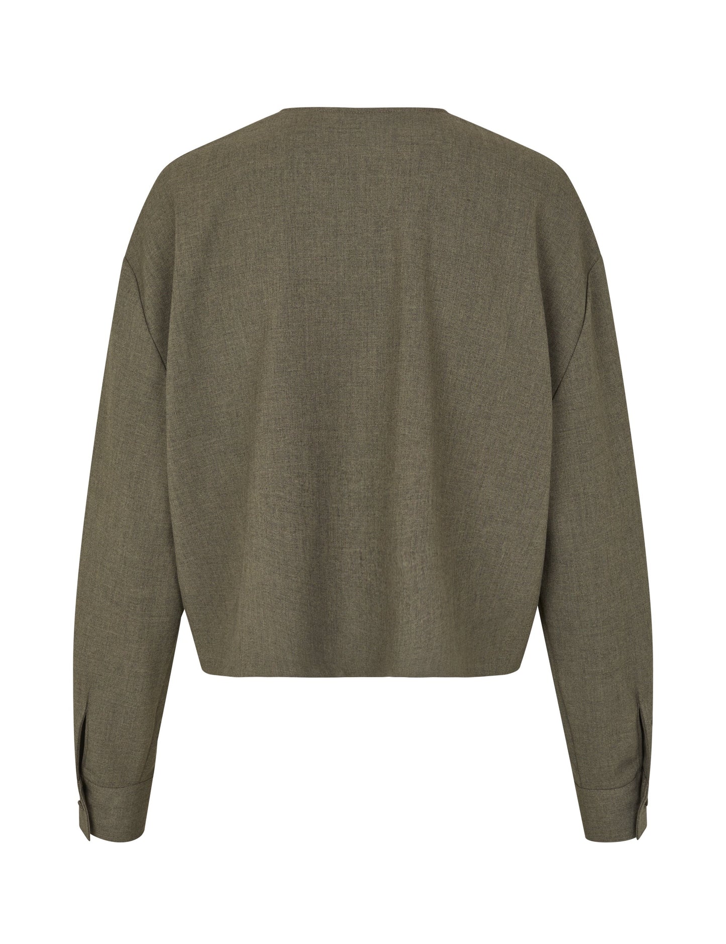 MBYM LICAN Bluse, deep green melange