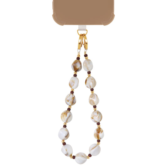 LABEL KIKI IVORY MARBLE Handykette