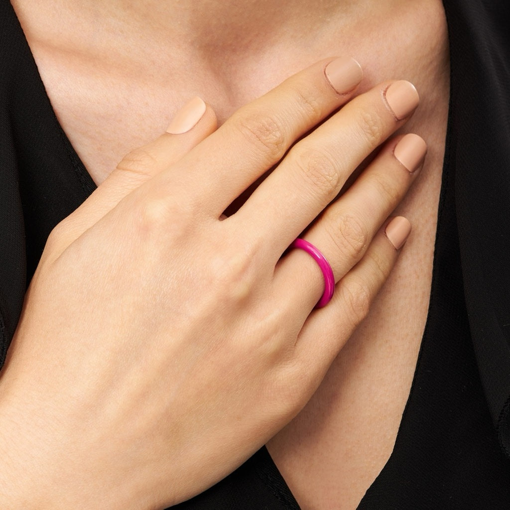 LULU COPENHAGEN COLOR Ring, plum