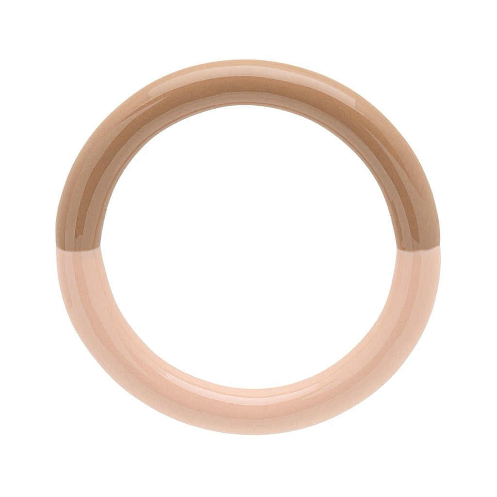 LULU COPENHAGEN DOUBLE COLOR Ring, mocha mousse/dusty peach