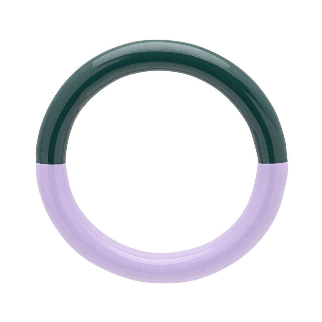 LULU COPENHAGEN DOUBLE COLOR Ring, north sea green/ purple