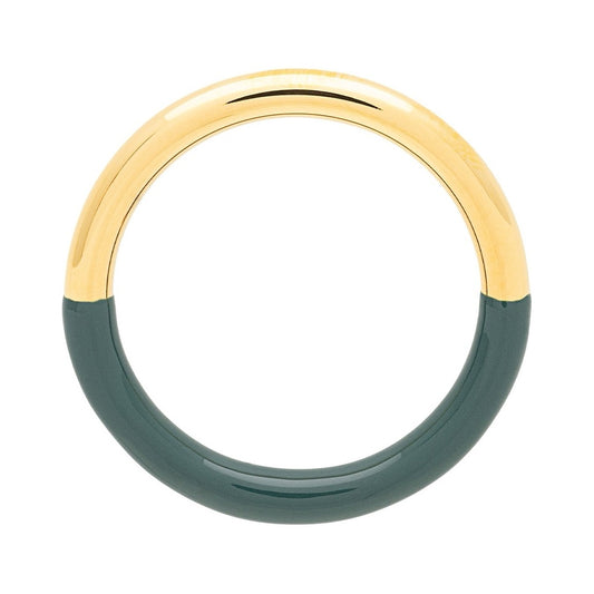 LULU COPENHAGEN DOUBLE COLOR Ring, gold/north sea green