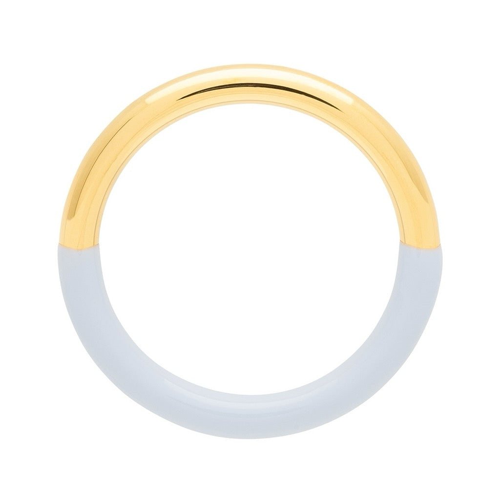 LULU COPENHAGEN DOUBLE COLOR Ring, gold/ skyride blue