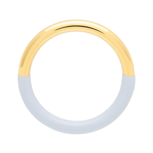 LULU COPENHAGEN DOUBLE COLOR Ring, gold/ skyride blue