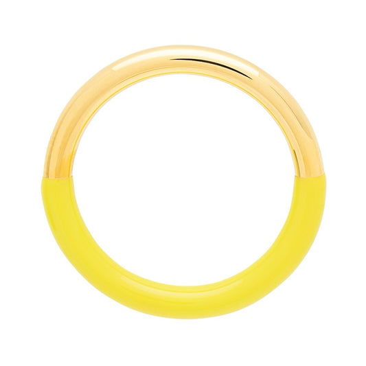 LULU COPENHAGEN DOUBLE COLOR Ring, gold/ wild lime
