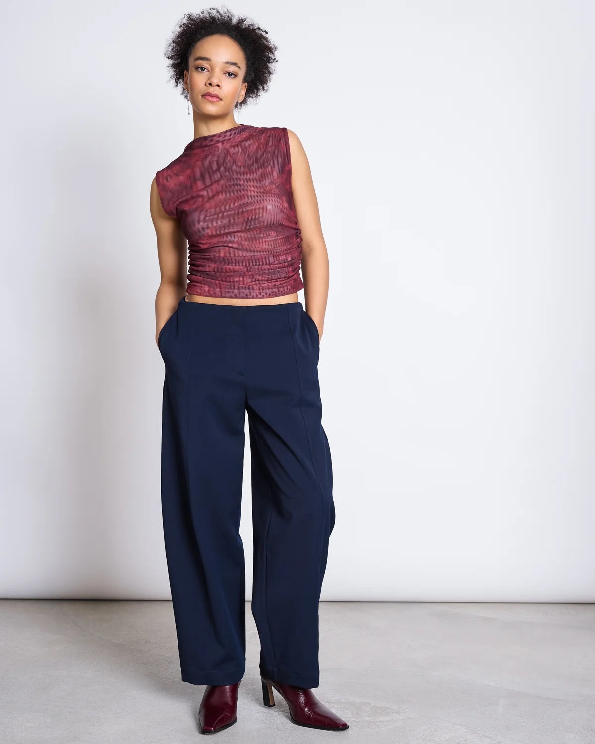 JAN|N JUNE LAGUNA Top, carmine curl