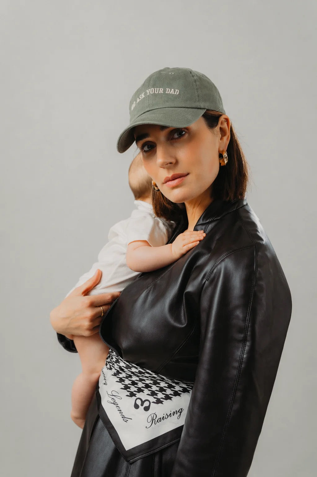 NOT YOUR MOMMY GO ASK YOUR DAD Cap, sage