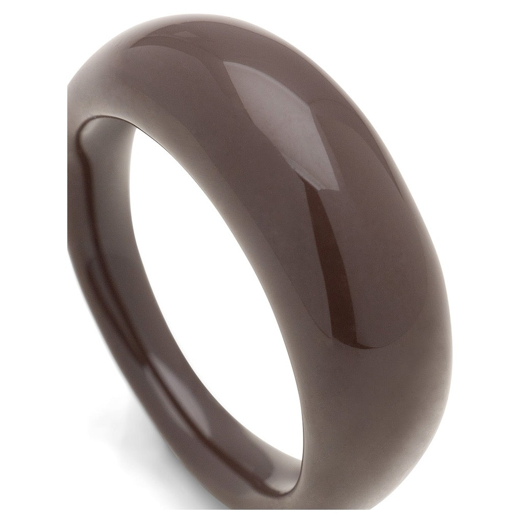 LULU COPENHAGEN CHUNKY COLOR Ring, cocoa powder