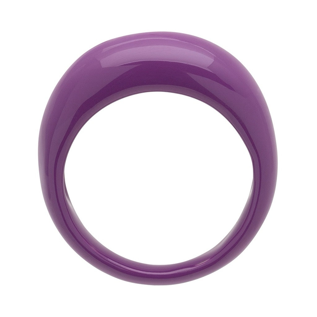 LULU COPENHAGEN CHUNKY COLOR Ring, purple harvest