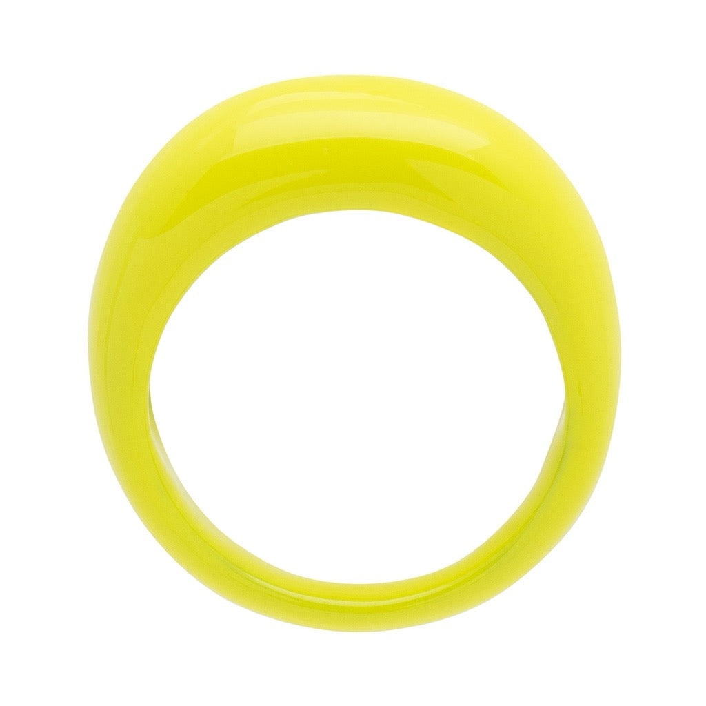 LULU COPENHAGEN CHUNKY COLOR Ring, wild lime