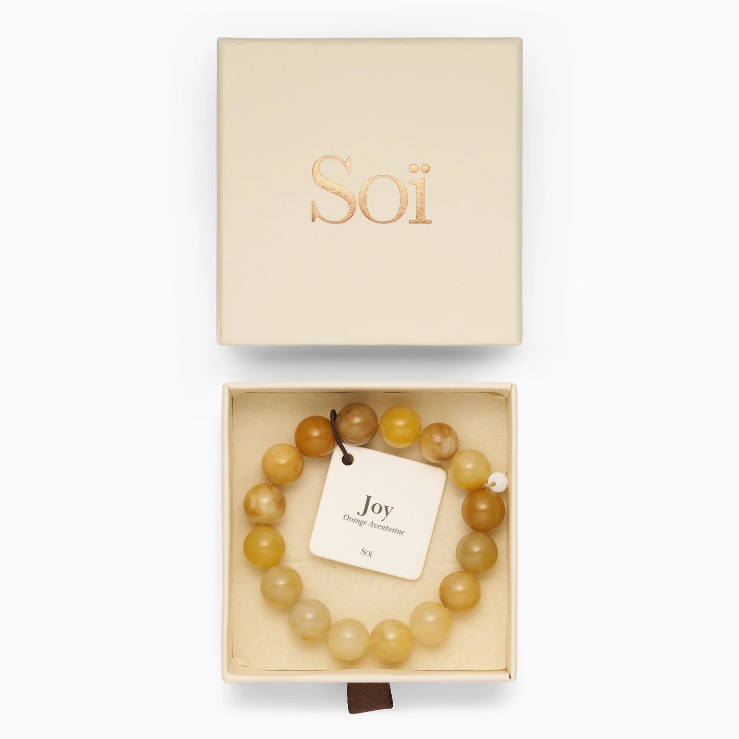 SOÏ COPENHAGEN CHUNKY Armband, orange aventurine