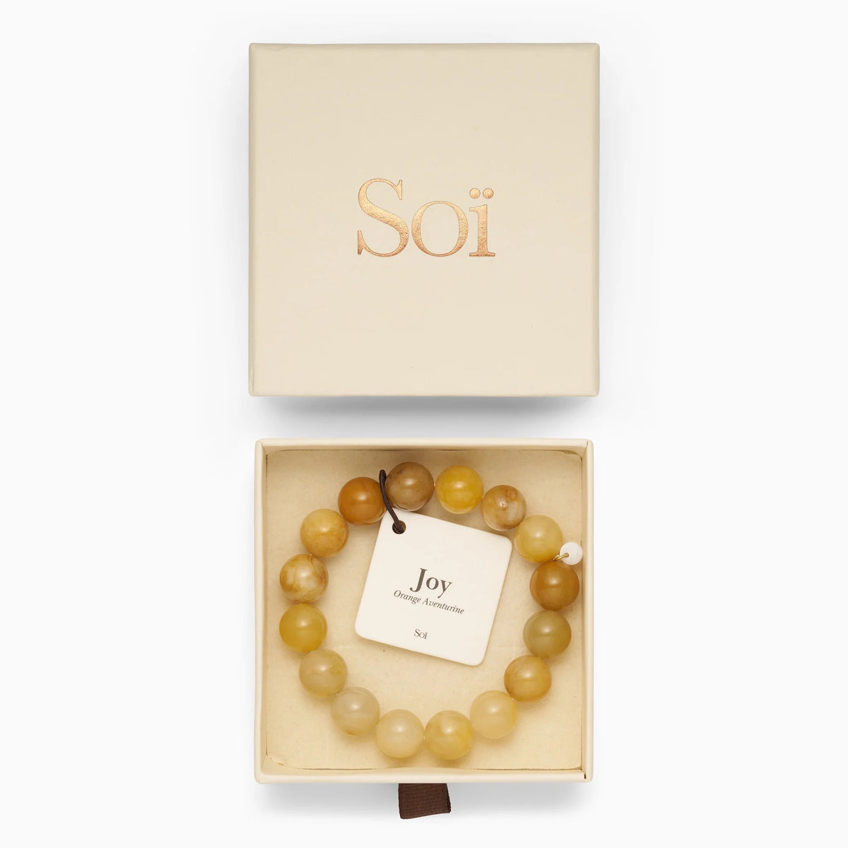 SOÏ COPENHAGEN CHUNKY Armband, orange aventurine