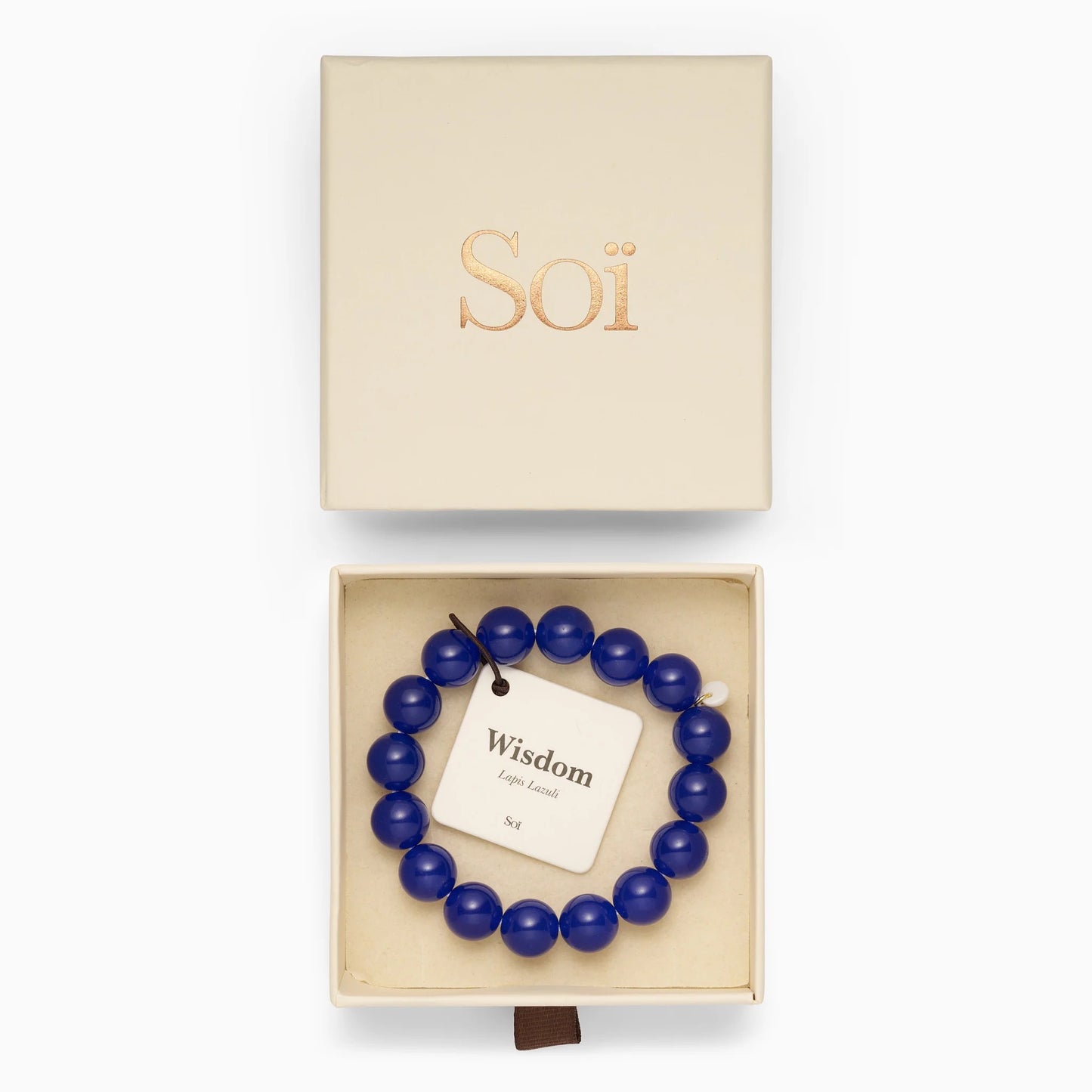 SOÏ COPENHAGEN CHUNKY Armband, lapis lazuli