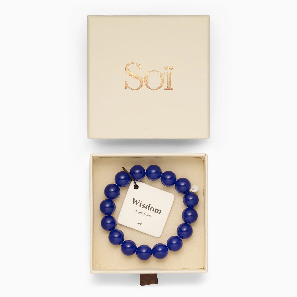 SOÏ COPENHAGEN CHUNKY Armband, lapis lazuli
