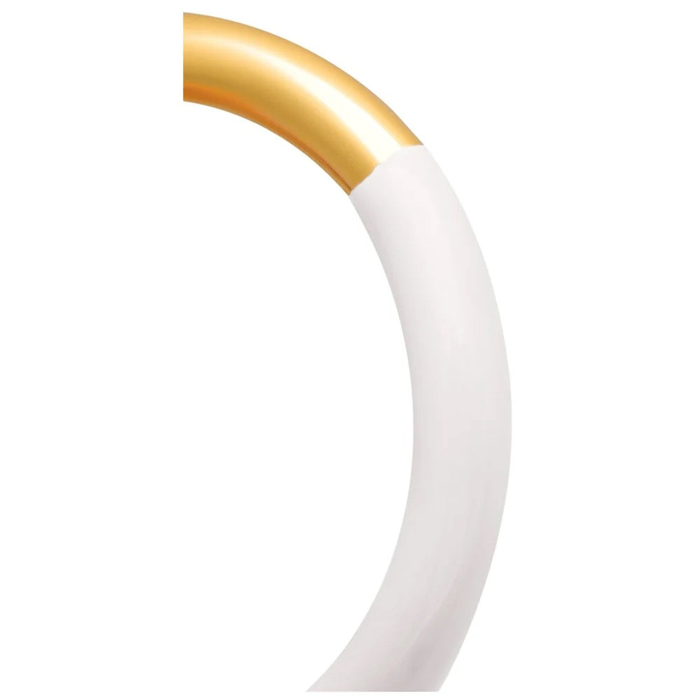 LULU COPENHAGEN DOUBLE COLOR Ring, gold/weiß