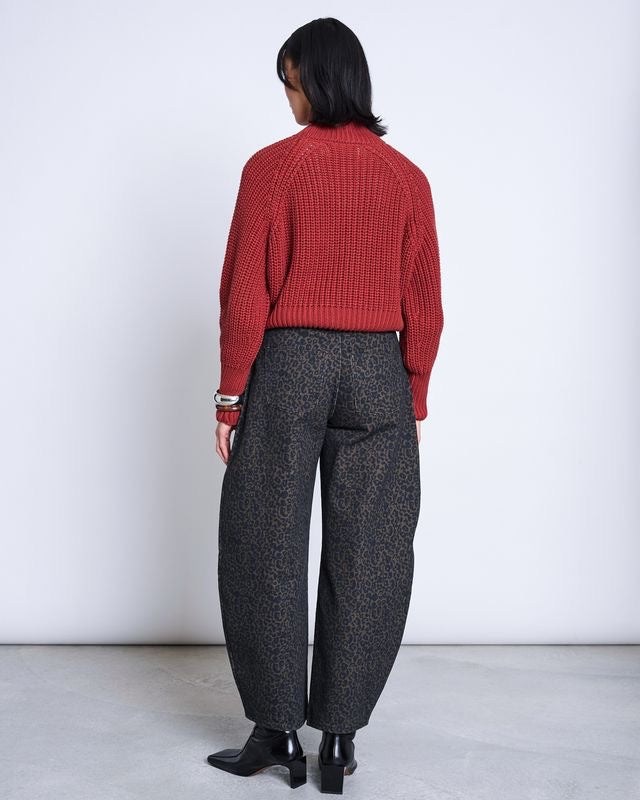 JAN|N JUNE OLA Rollkragenpullover, mid red