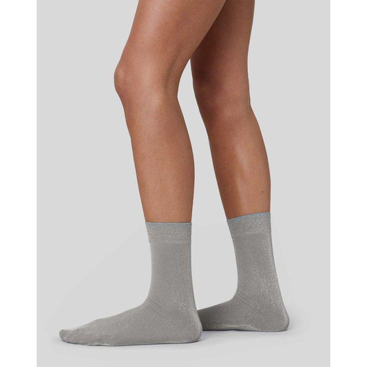 SWEDISH STOCKINGS INES SHIMMERY Socken, light grey