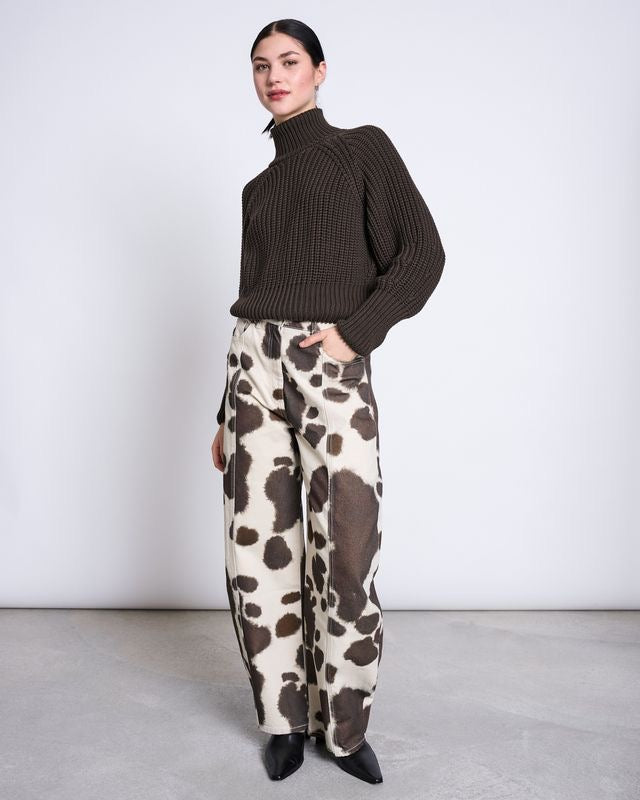 JAN|N JUNE OLA Rollkragenpullover, mud