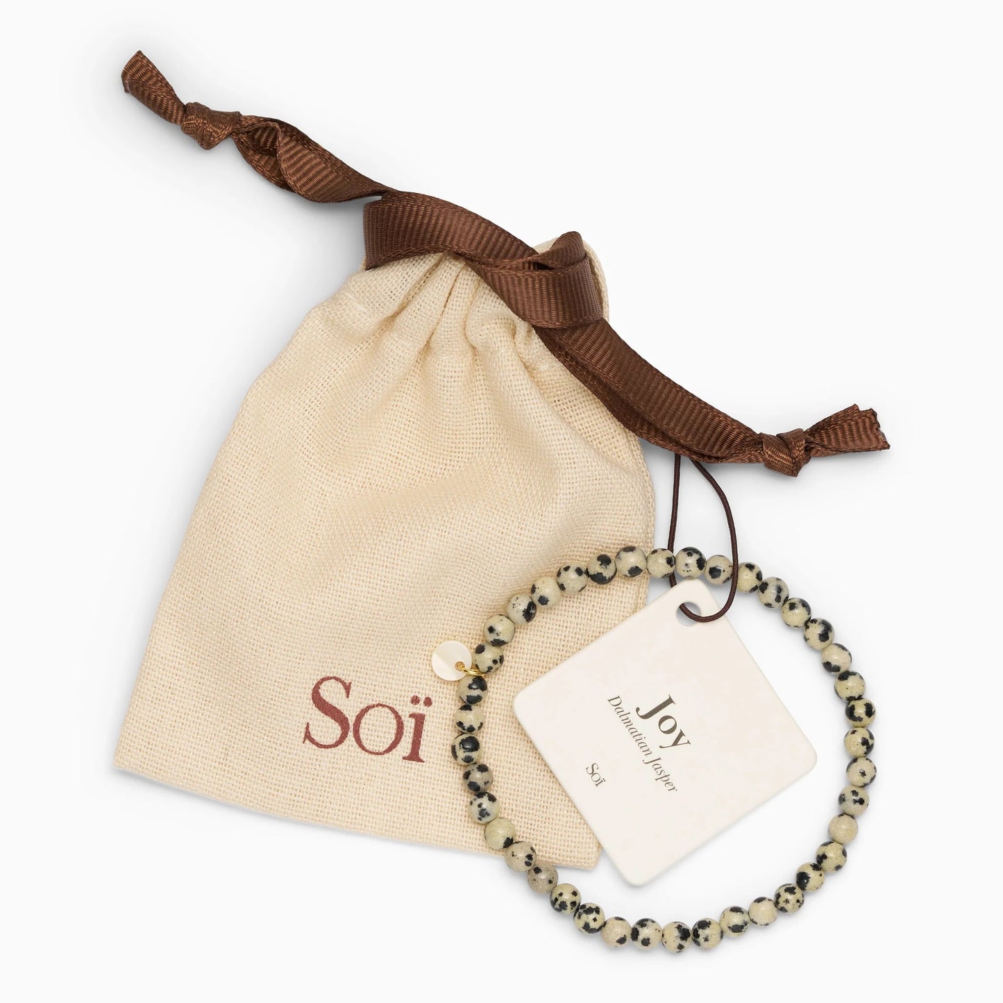 SOÏ COPENHAGEN PETITE Armband, dalmatian jasper