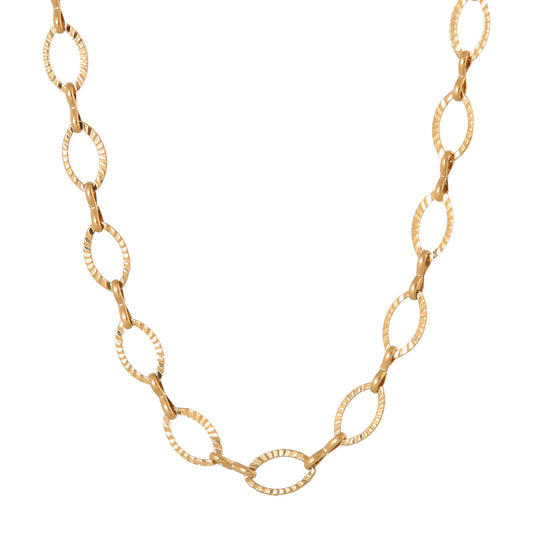 LABEL KIKI OVAL LINE Kette, gold