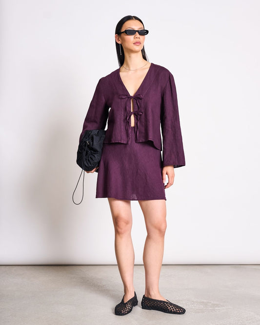 JAN|N JUNE SKAGEN Bluse, cherry lacquer