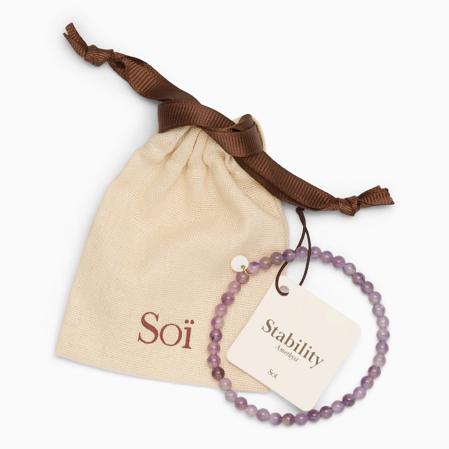 SOÏ COPENHAGEN PETITE Armband, amethyst