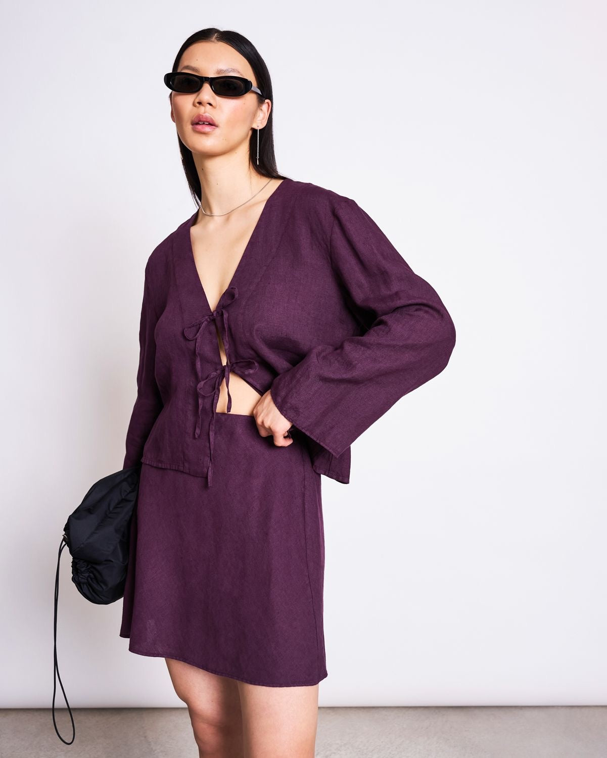 JAN|N JUNE SKAGEN Bluse, cherry lacquer