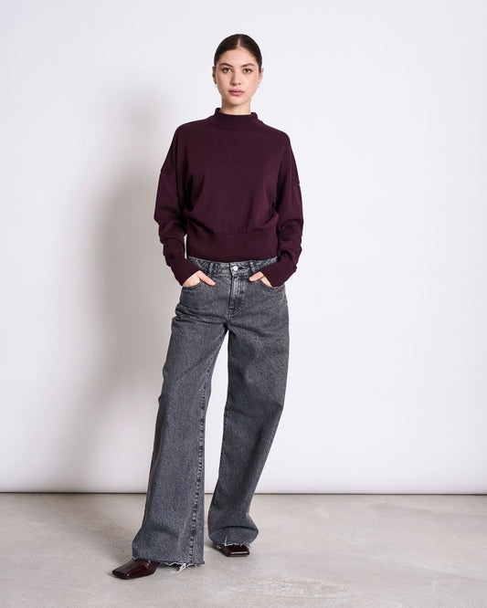 JAN|N JUNE YIN Pullover, cherry lacquer