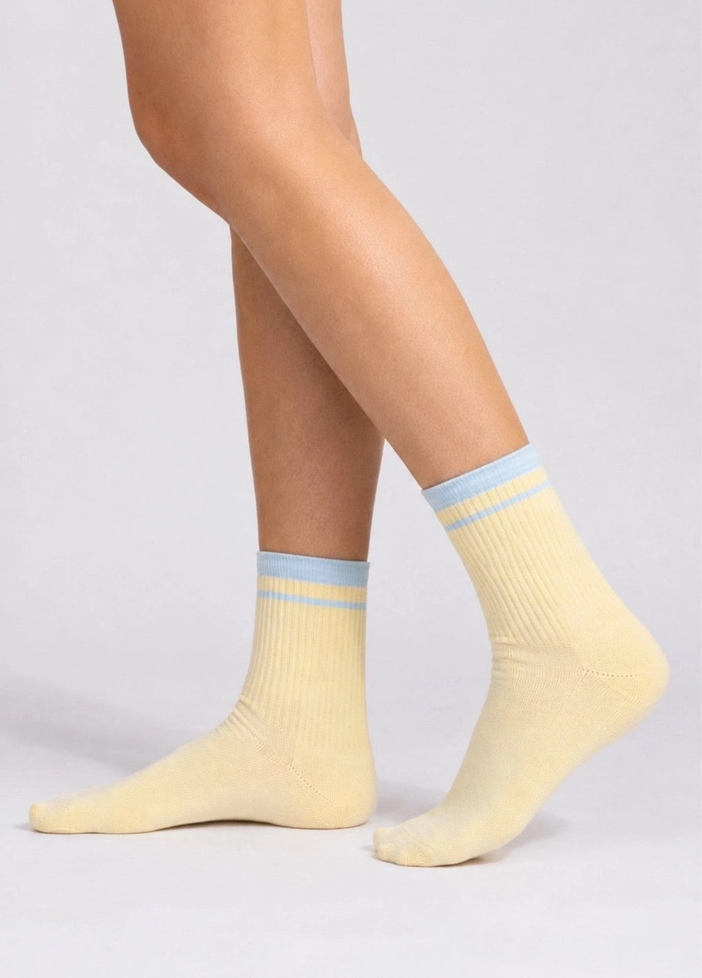 NBDC SUMMER STRIPES Socken, yellow/light blue