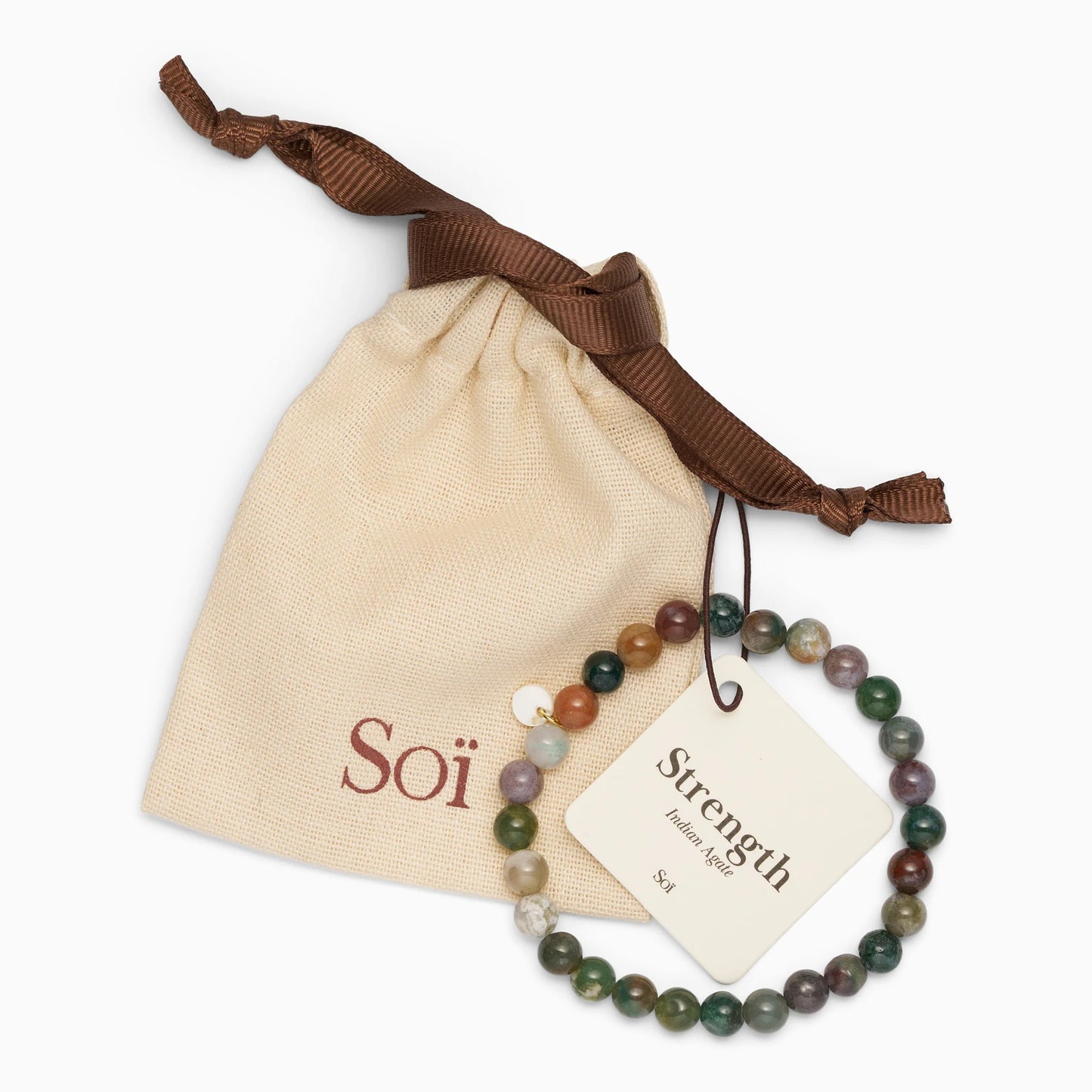 SOÏ COPENHAGEN ESSENTIAL Armband, indian agate