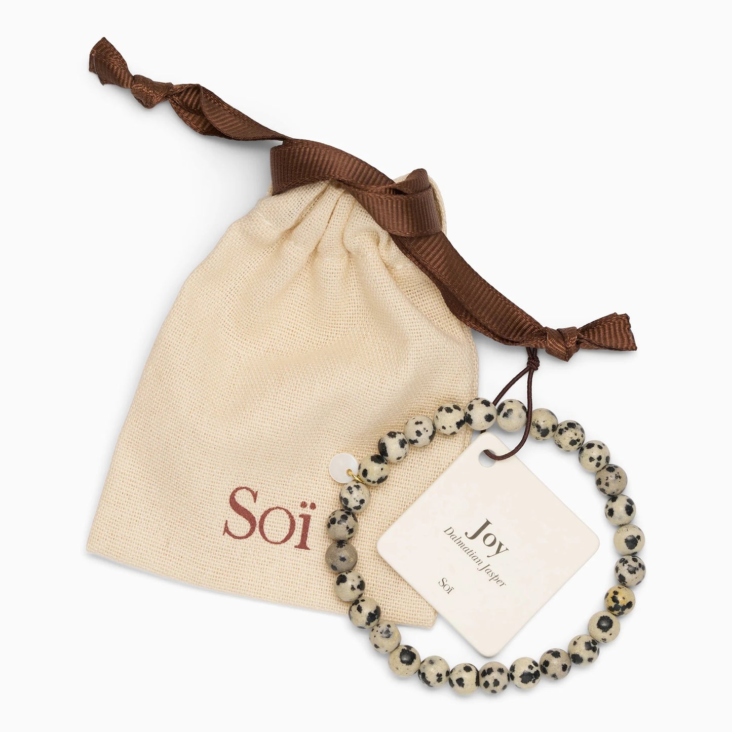 SOÏ COPENHAGEN ESSENTIAL Armband, dalmatian jasper