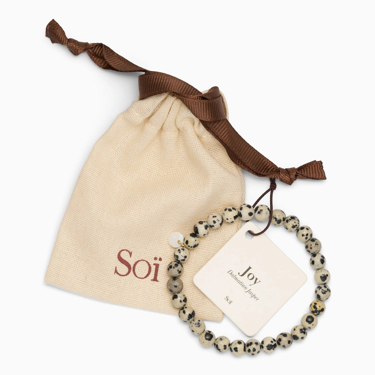 SOÏ COPENHAGEN ESSENTIAL Armband, dalmatian jasper