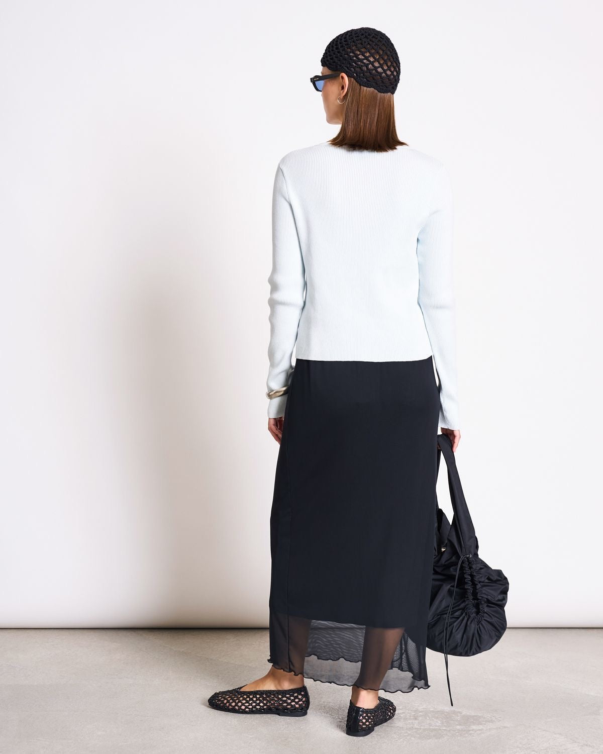 JAN|N JUNE GLIMT Cardigan, ice blue