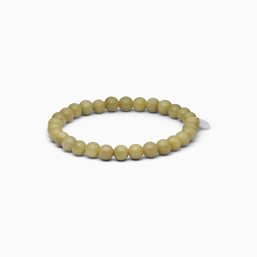 SOÏ COPENHAGEN ESSENTIAL Armband, green alashan agate
