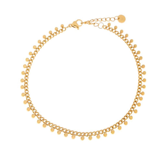 LABEL KIKI BABY DOTS Fußkettchen, gold