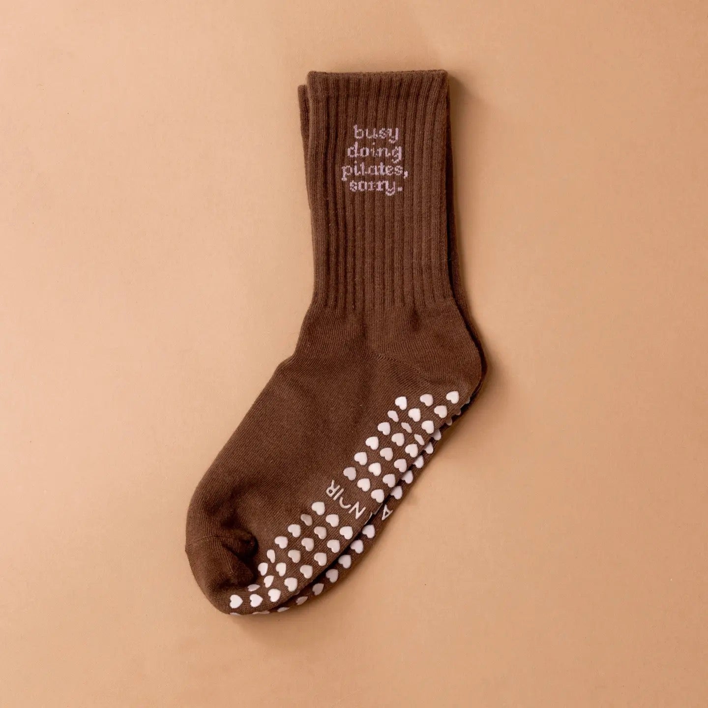 BAZAAR NOIR BUSY DOING PILATES Socken, braun