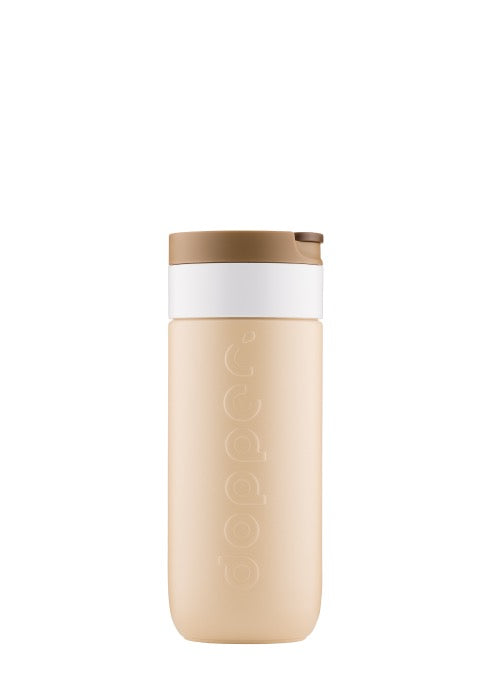 DOPPER TRAVEL MUG EARTHY BROWN, 400ml