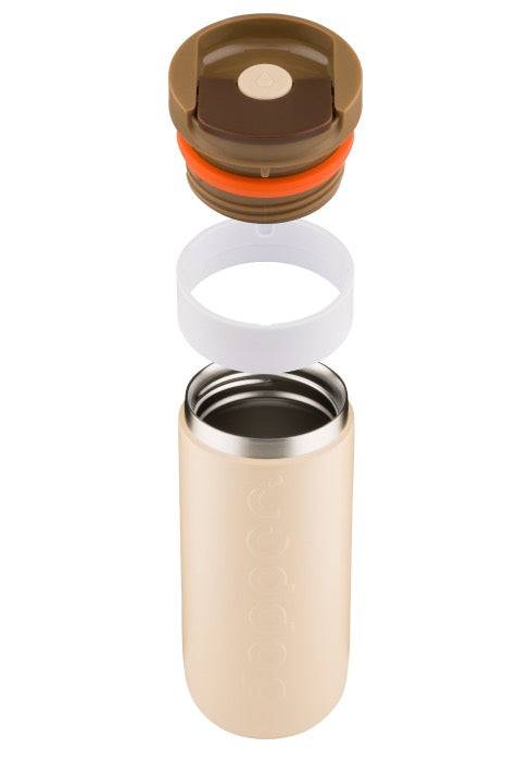 DOPPER TRAVEL MUG EARTHY BROWN, 400ml