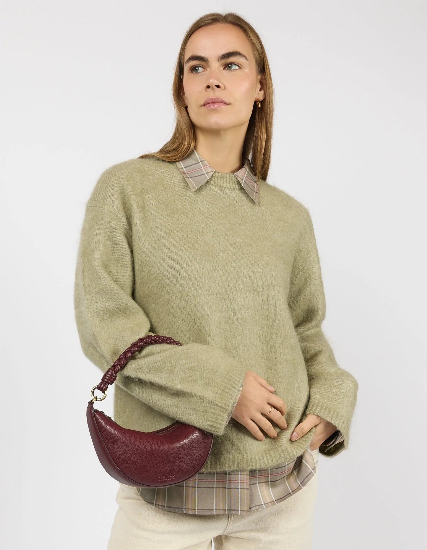 O MY BAG LEO MINI Handtasche, dark cherry