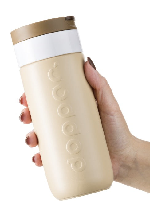 DOPPER TRAVEL MUG EARTHY BROWN, 400ml