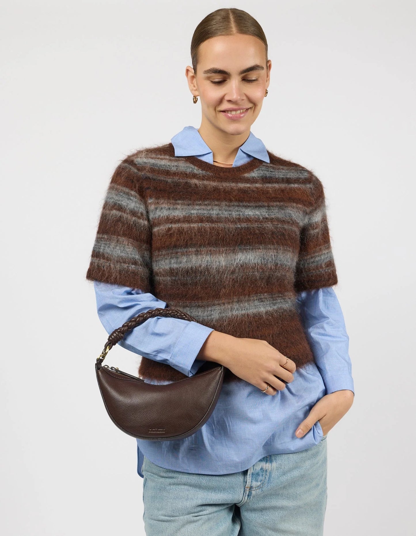 O MY BAG LEO MINI Handtasche, chocolate