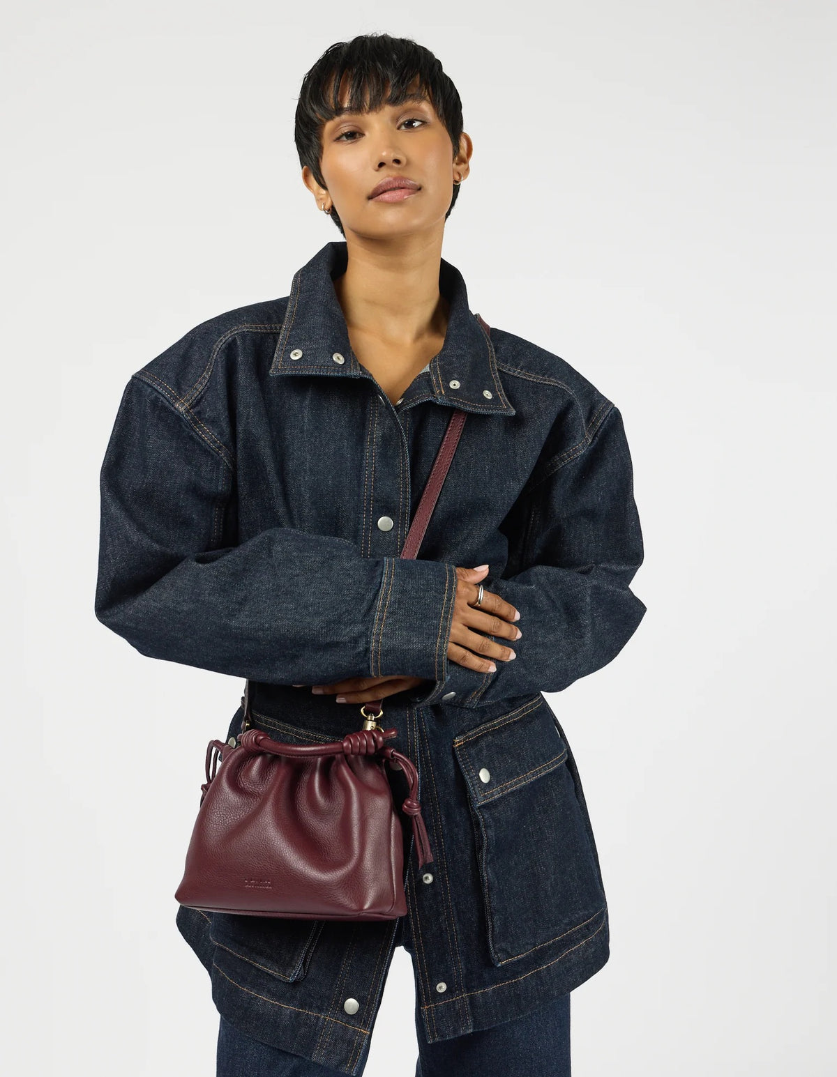 O MY BAG KIKI MINI Handtasche, dark cherry