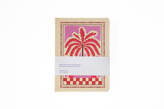 A-JOURNAL FABRIQUE Notebook, palmtree pink